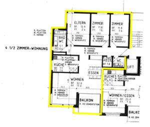 Grundrissplan